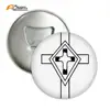 Religion Christian Cross Culture Design Round Bottle Opener Refrigerator Magnet Pins Badge Button Gift