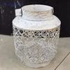 LDJ800 different designs show case display white hurricane lantern