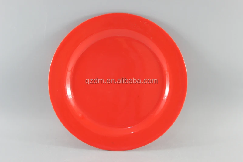 Red Melamine Diner Plate Serving Dishes