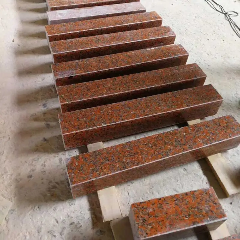 g562 枫红色花岗岩楼梯
