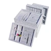 New Storage Trays Gray Soft Velvet Jewelry Packaging Display Jewelry Box Earrings Necklaces Pendants Organizer Tray Holder Case