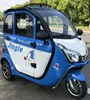 china new arrival fully enclosed 1000W electric three wheel cabin tricycle trike tuk taxi with cheap price for sale