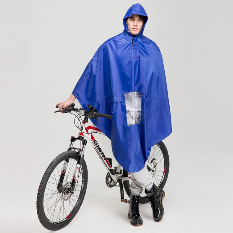 raincoat bike rider