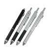 4 refills in 1 metal multi function pen PDA stylus black&blue writing ball pen and mechanical pencil