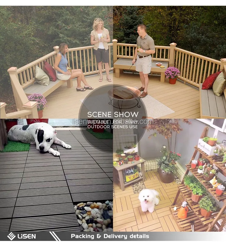 Cheap Wpc Interlocking Composite Diy Tiles Deck - Buy Diy Tile,Wpc Diy