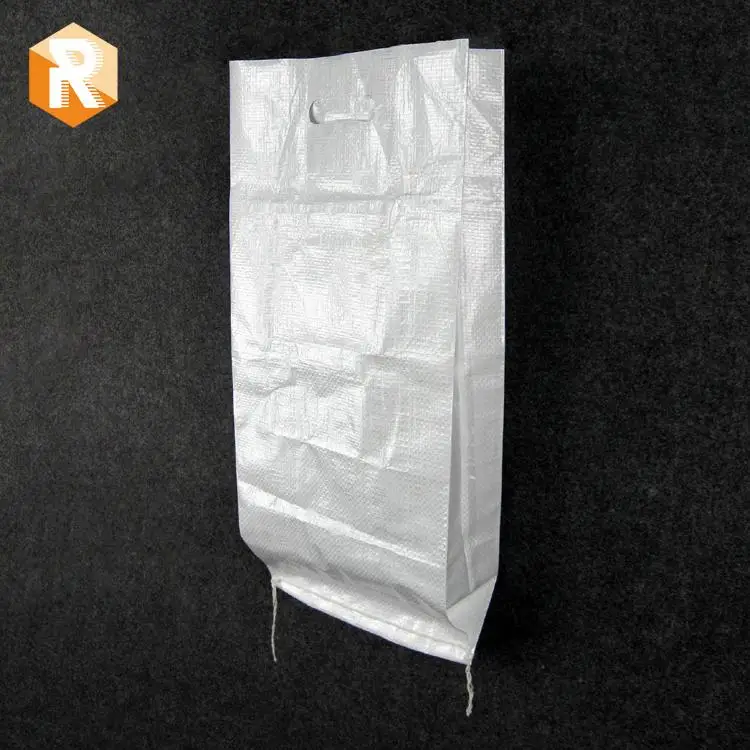 
White plastic polypropylene woven rice bags with opp film lamination packing for 5kg 10kg 25kg & 50kg rice sacks 
