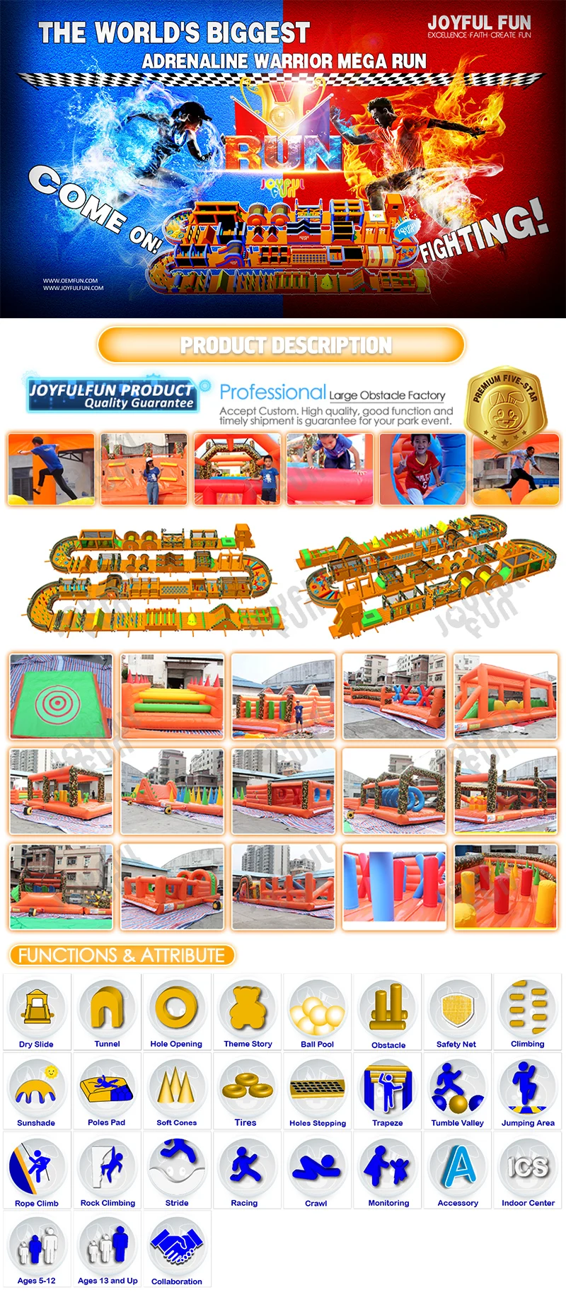 Large Inflatable Obstacle Course