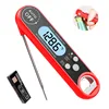 2019 best waterproof digital meat thermometer with backlight auto-rorating display and bottle opener