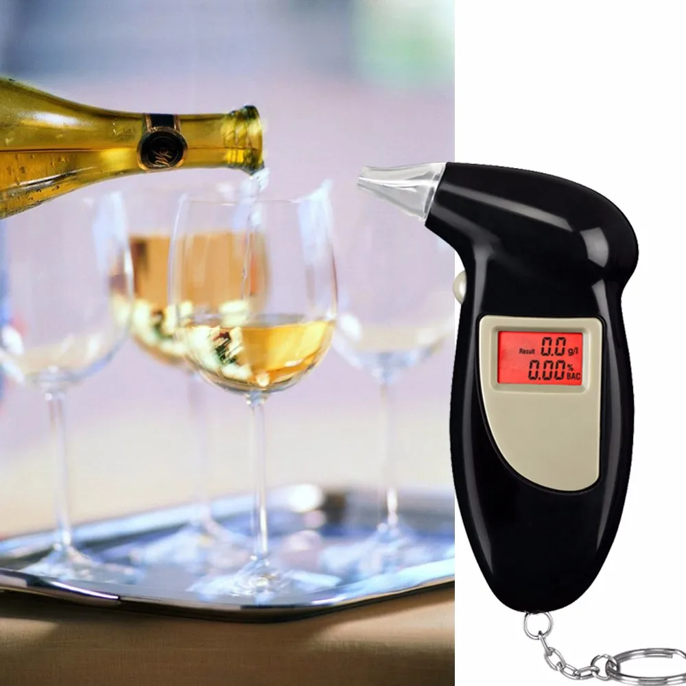 High Precision Keychain Digital Alcohol Breathalyzer Portable Durable
