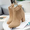 c10128a 2018 winter ankle boot women high heel shoes