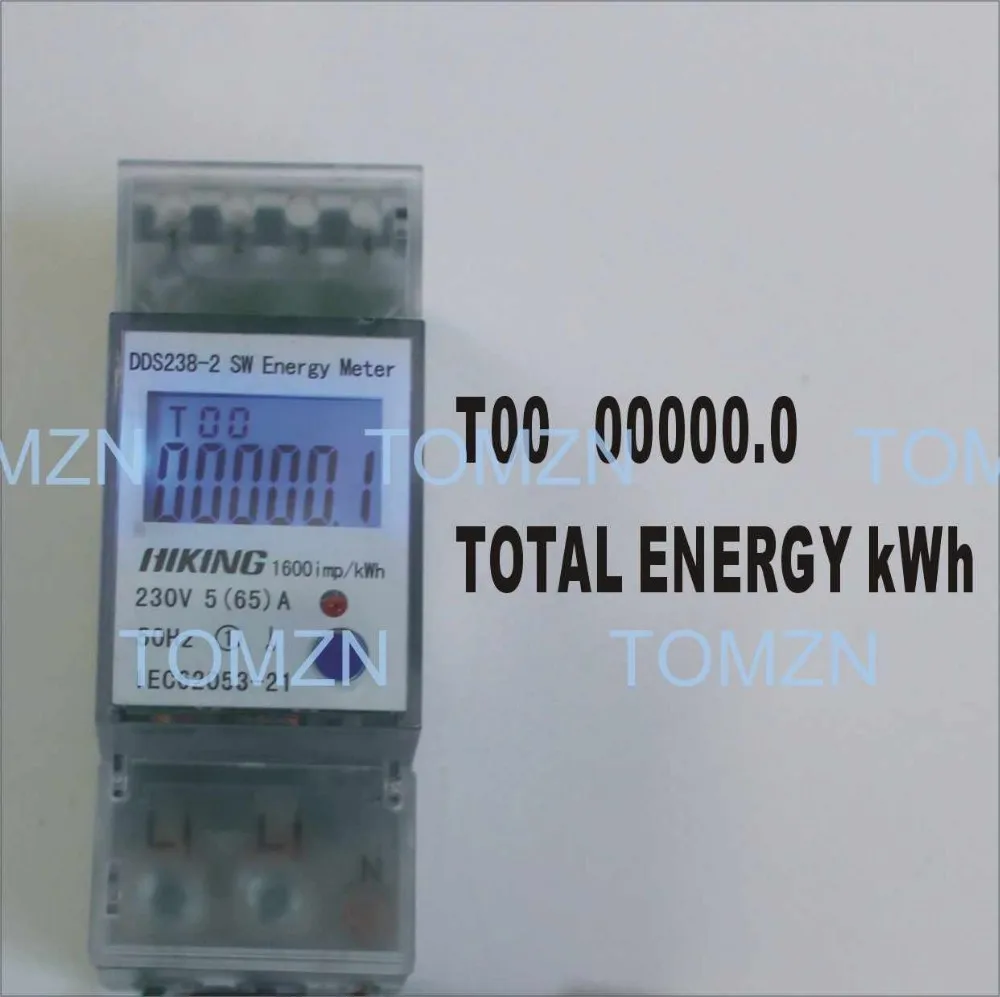 5(65)a 230v 50hz Display Voltage Current Positive Reverse Power Reset