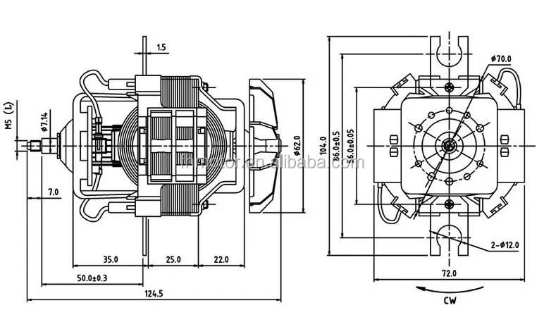 7025FF outline drawing