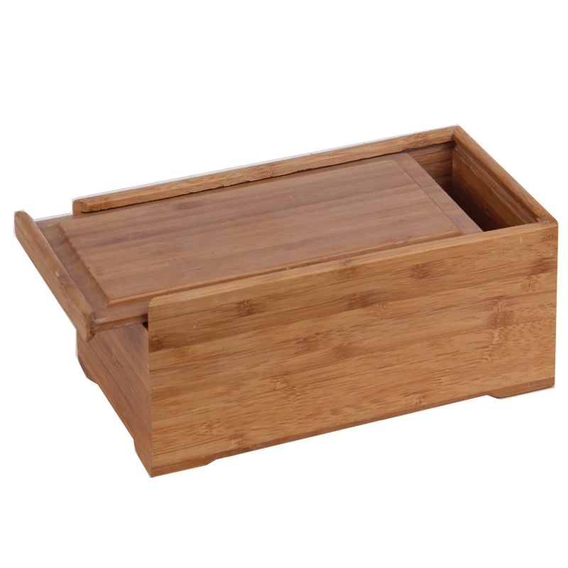 
Harwoo custom solid wood bamboo gift box display packing case with slid lid 