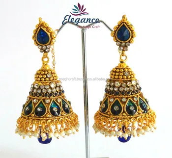 Satu Gram Emas Disepuh Indian Etnis Anting-anting-anting 