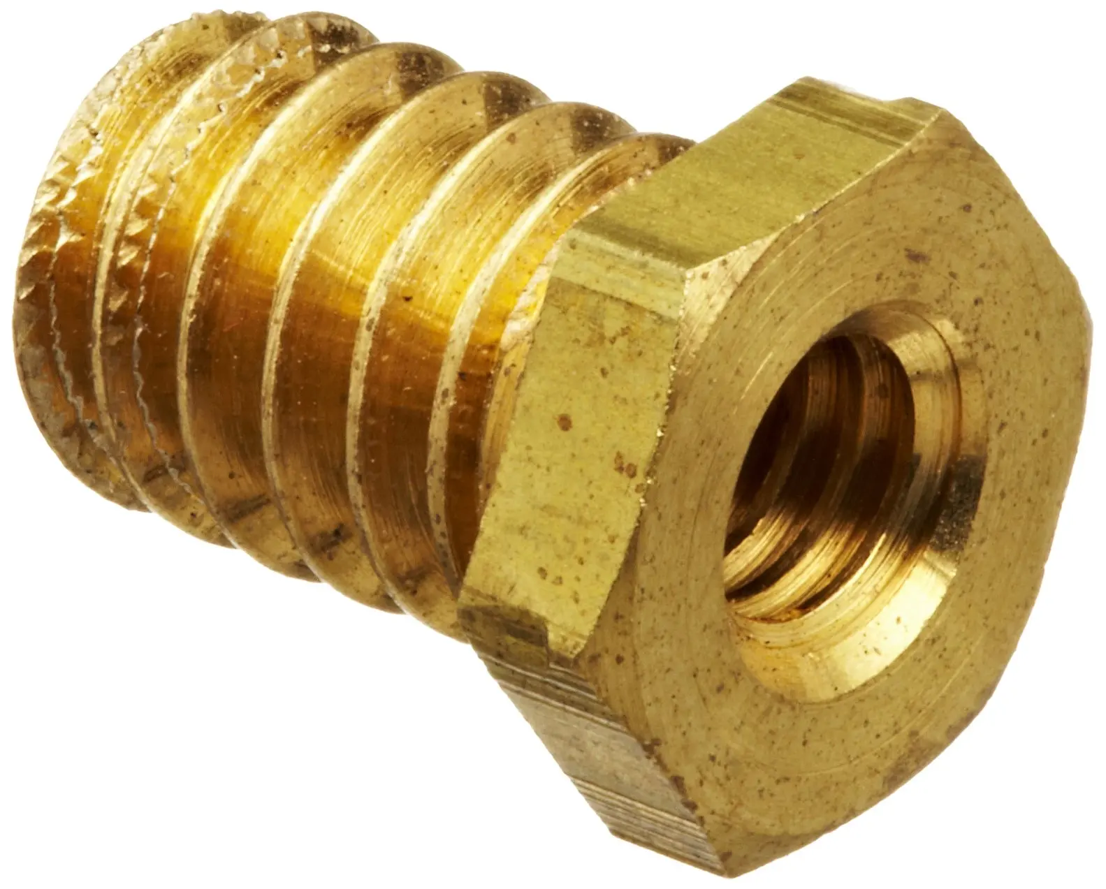 5//16-18 SAE Female x 3//8 NPT male Robert Manufacturing R434 Series Bob Brass Plug Adaptor