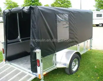 Roll Up Back Side Door Clear Windows Vinyl Trailer Covers Buy