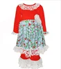 Beautiful design lace ruffles winter wear long sleeve children clothing girls cosmetic sets clothes