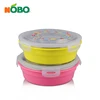 Child colorful 3 compartment children lunch box with lid