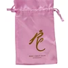 wholesale custom pouch Satin Packaging Hair Bags