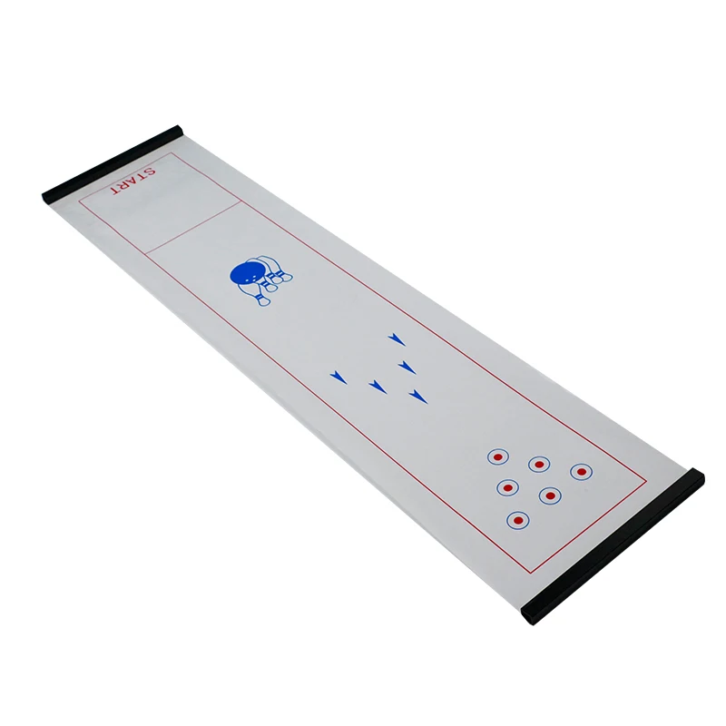 tabletop shuffleboard and bowlling /curling mats a