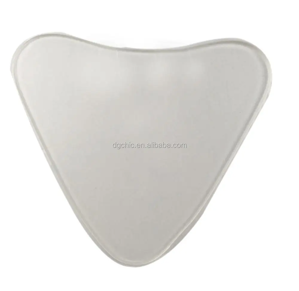 Heart shape Transparent Reusable silicone anti aging Reduce Chest Wrinkles Decollete Pad