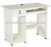 White Particle Board with Edge Banding Computer/Study Table
