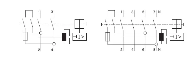 NFIN 2P 4P RCCB/RCD types of electrical circuit breaker