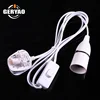 Factory price British BS UK power cord with 3 pin plug,on off switch,b22 lamp holder