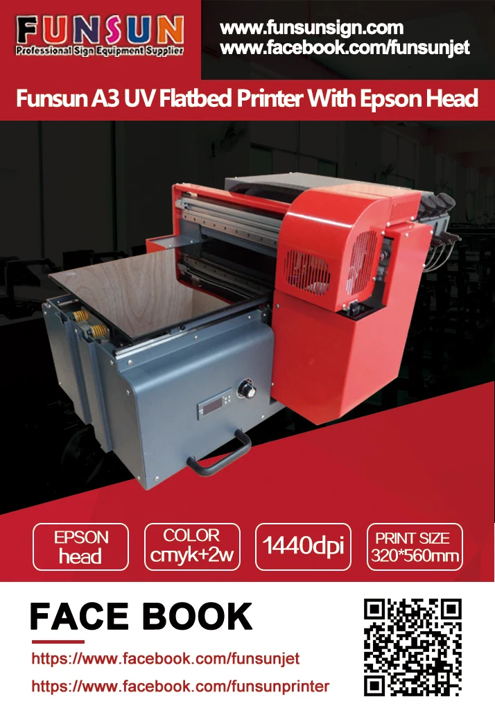 Funsunjet A3/a4 1440dpi Playing Card Printing Machine With Dx5 Head