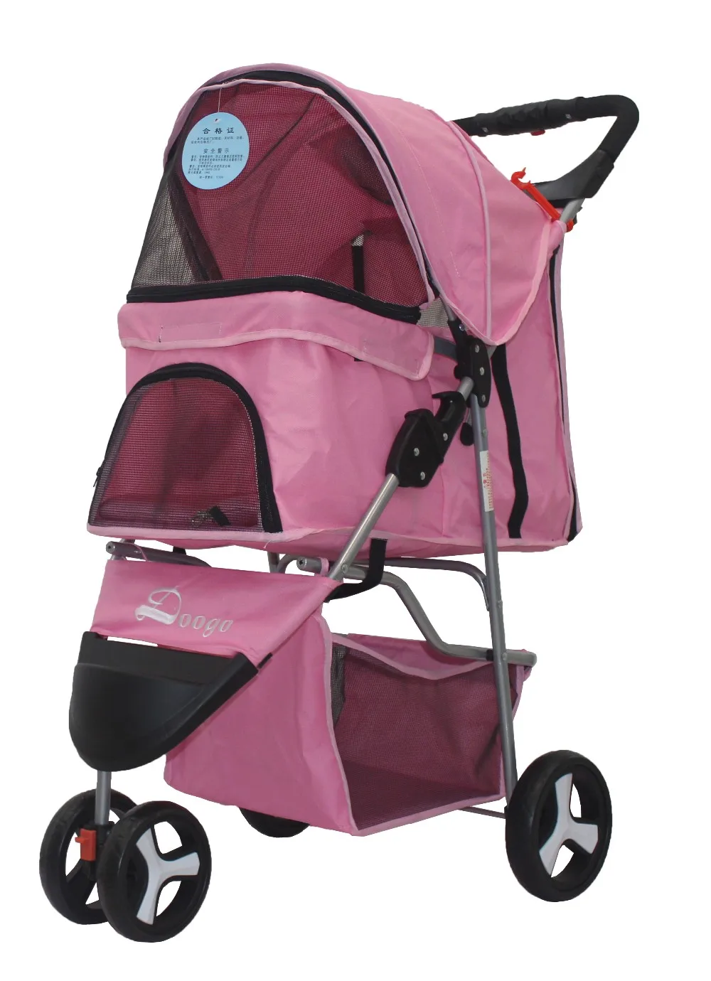 product travel carrier carriage pet stroller pet trolleys new design 4 wheel easy walk folding carton package dogs pet travel outdoors-6