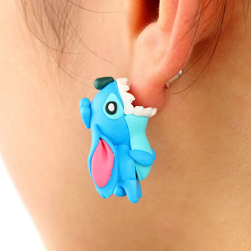 Latest Design 3d Cute Cartoon Animal Polymer Clay Earring - Buy Cartoon  Earring,Polymer Clay Earring,Cute Animal Earring Product on 