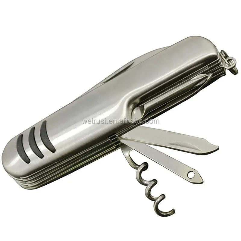 Dao gấp đa chức năng Săn bắn ngoài trời Survival cắm trại Pocket 11 in 1 Dụng cụ đa năng