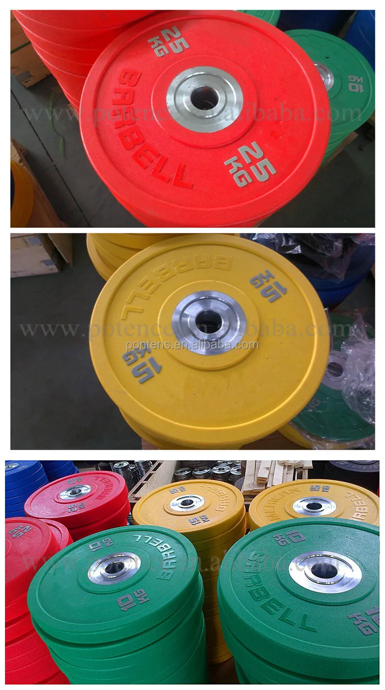 Fitness Exercise Crossfit Barbell Colored Weight Plates Buy Colored Weight Plates,Fitness