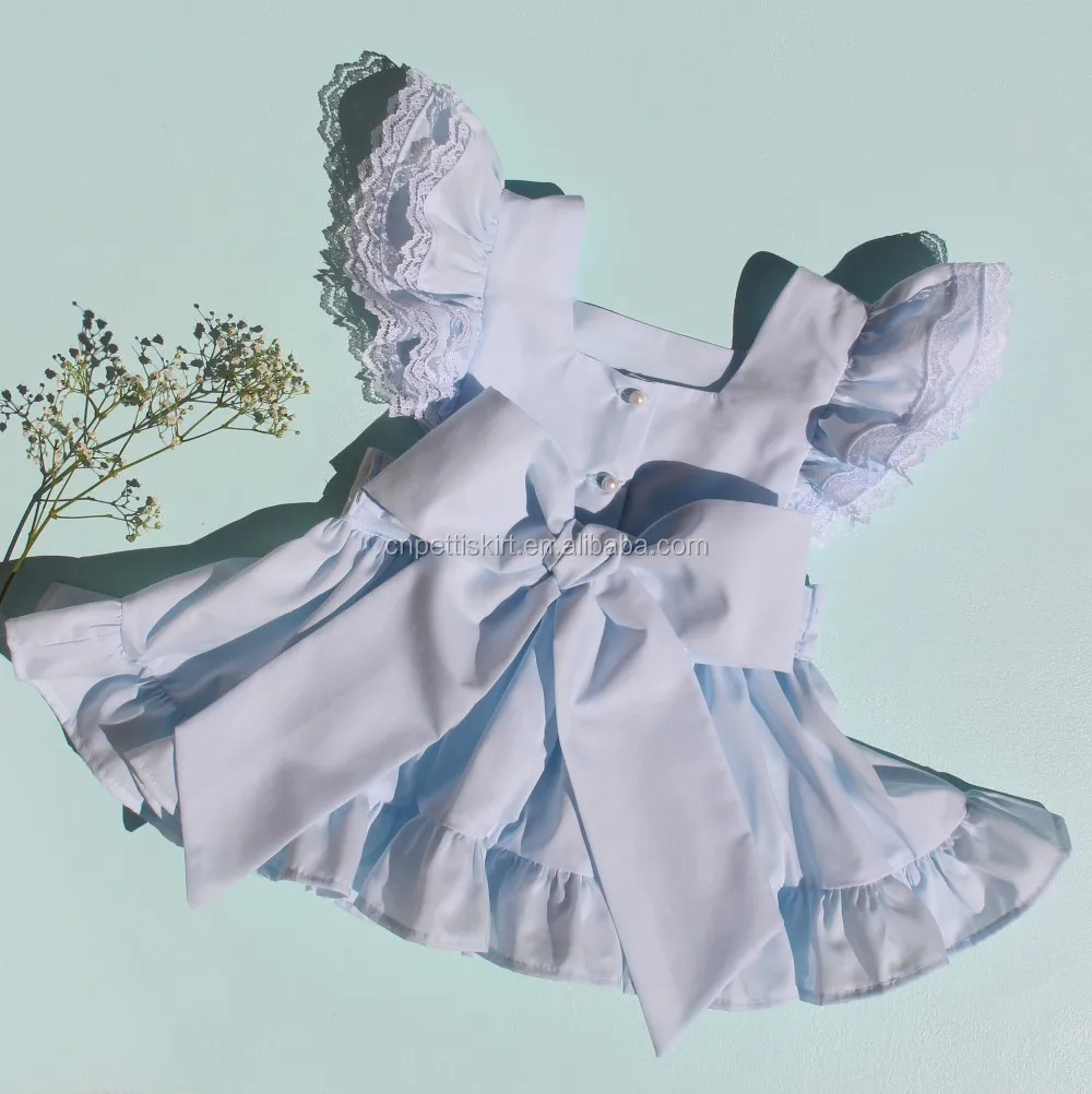 2022 Cute White Summer Outfits Pure Elegant Baby Clothes Clothing Set