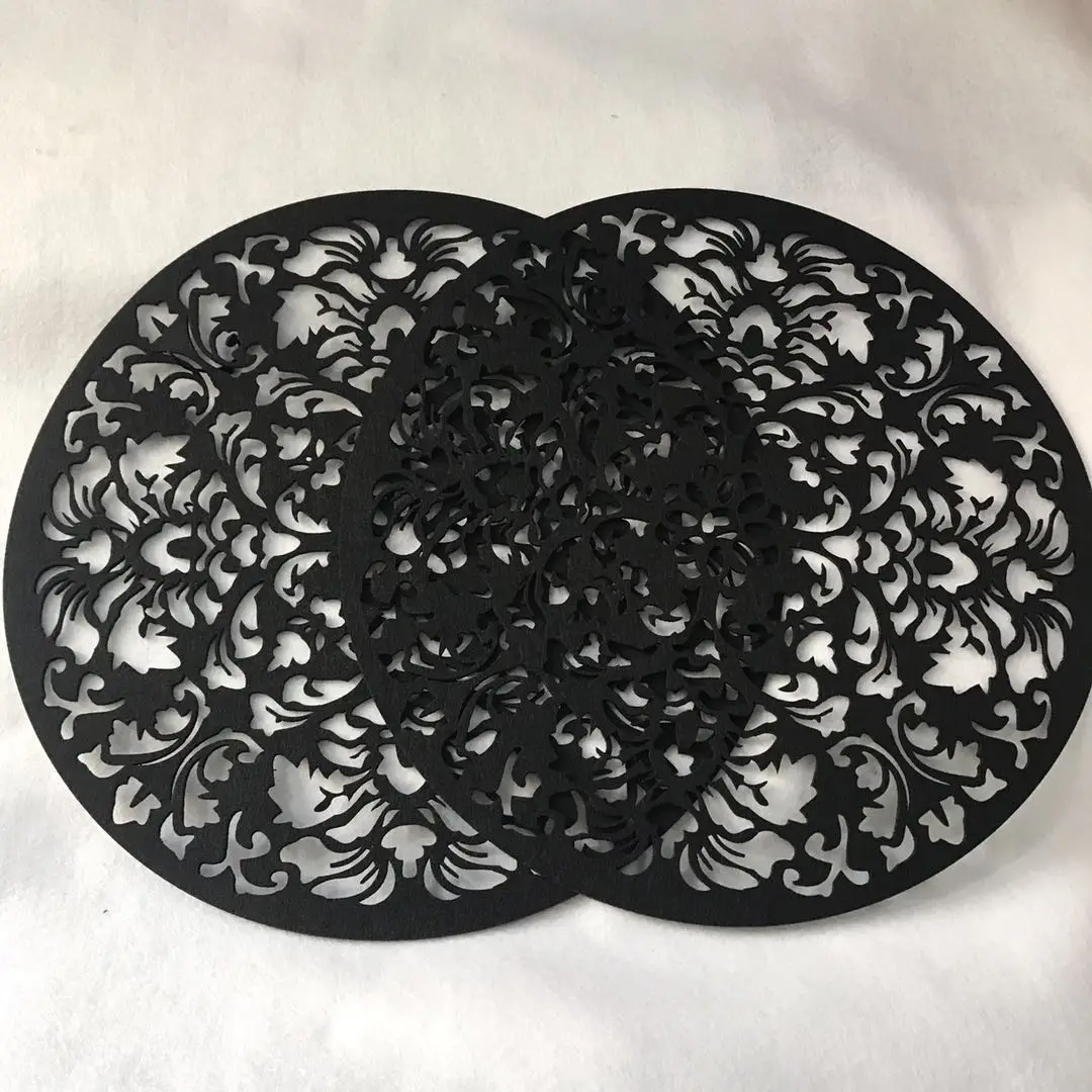 New Design 38cm Diameter Felt Placemat And Ecofriendly Feature Dining