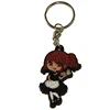 Wholesale gift items characters shape best designer funny pvc custom keyring for kids