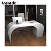 Best selling solid surface executive office white table design