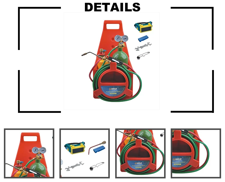 Ningbo Uweld Light Duty Portable Gas Welding Tool Kit With Cylinders Uw
