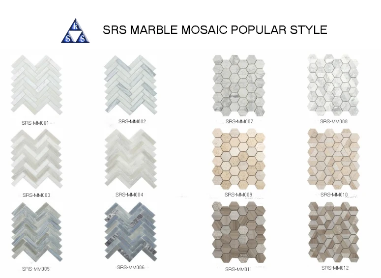 White Mosaic Tile Carrara White Marble Mosaic Fan Shaped Tile In Mesh ...