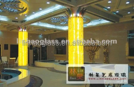 decorative glass columns