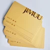 gold metallic Customisable gold foil PVC business card
