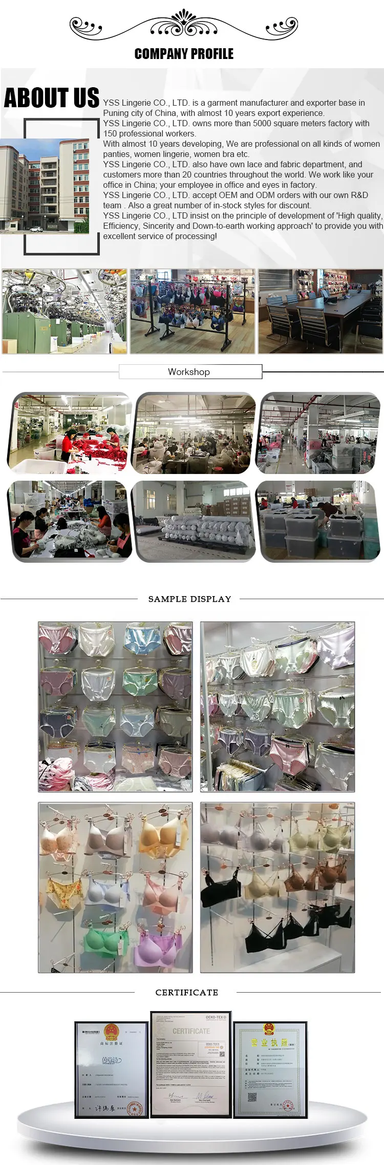 Hot Products To Sell Online Custom Women Underwear Set Underwear and Bra Set
