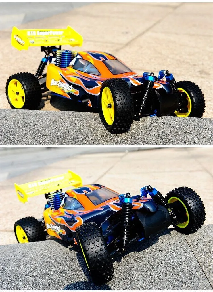 Rc Car 4wd Car Gas Power On Road Remote Control High Speed Drift 1/10