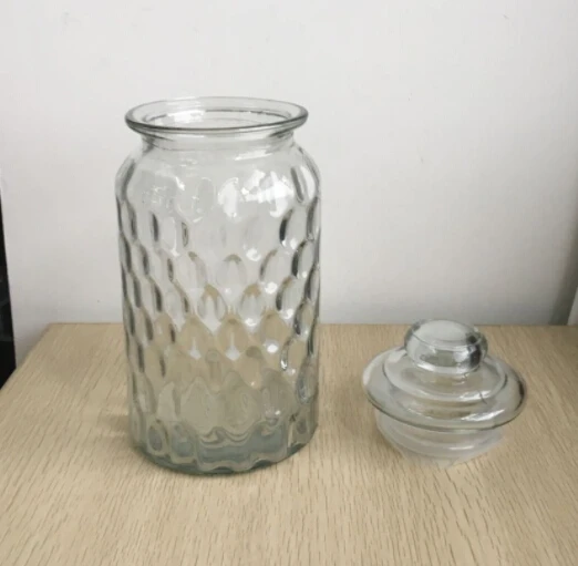 Clear Candle Glass Jar With Glass Lid - Buy Candle Glass Jar With Lid ...