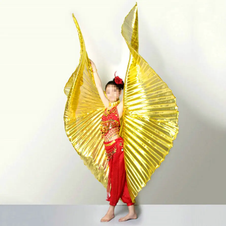 New Women/'s India Egypt Belly Dancing Costume Bifurcate Isis Wings Fancy Dress
