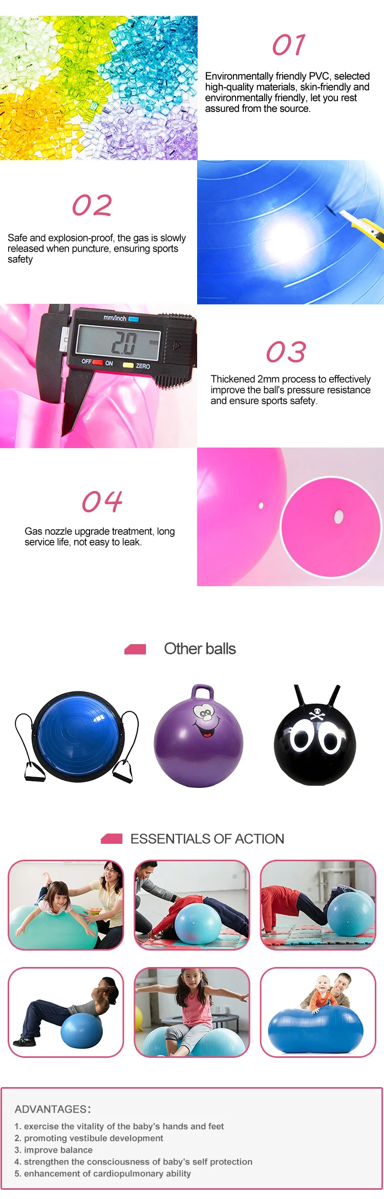 Good Quality Peanut Shaped Exercise Fitness Yoga Gym Birthing Ball