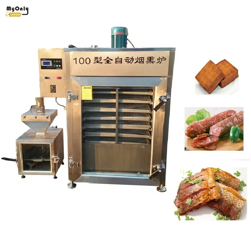 500kg Per Batch Electric Meat Smoker Oven Bacon Smoked Fish Machine