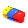 New style car accessories custom design key protection multi color silicone car key cover key case