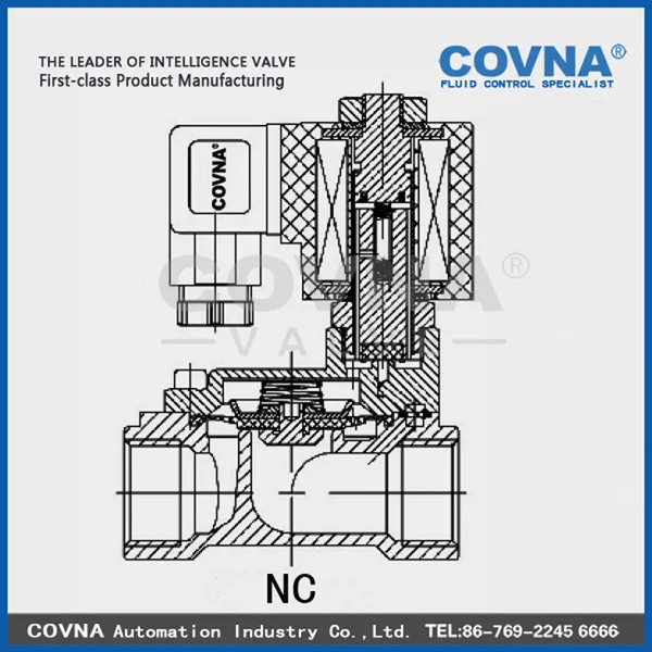 Pilot diaphragm solenoid valve