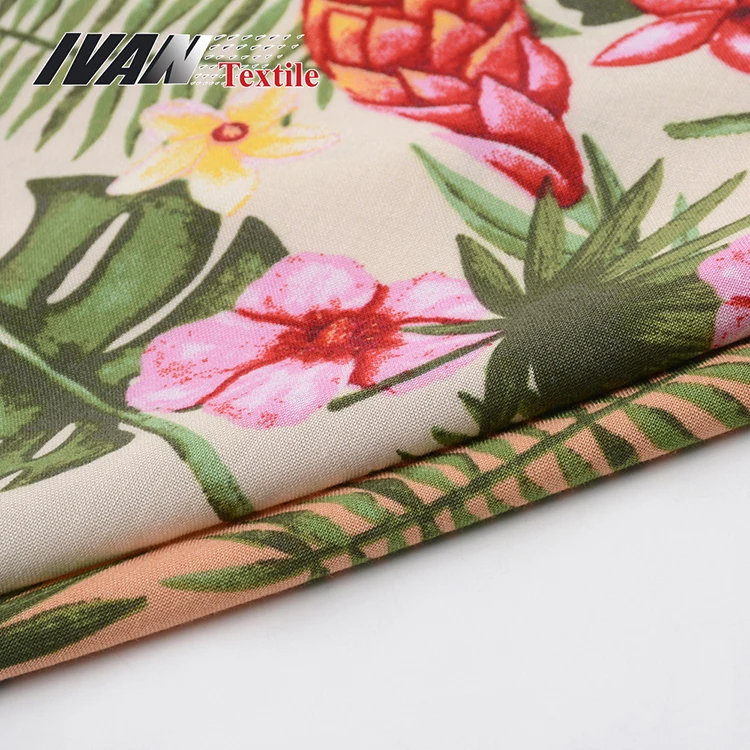 stock lots rayon fabric custom printed
